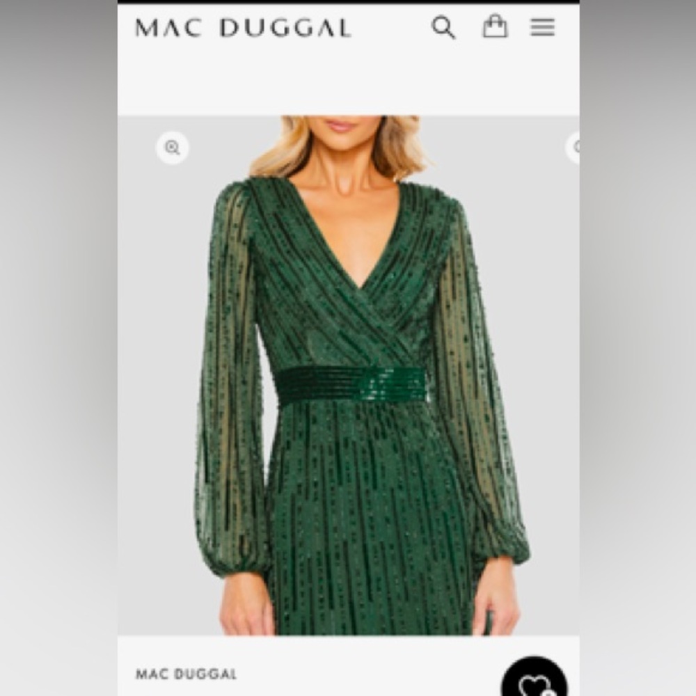 Mac Duggal dress. NEW WITH TAGS
